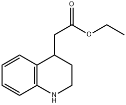 2-(1,2,3,4-四氢喹啉-4-基)乙酸乙酯, 76059-56-8, 结构式