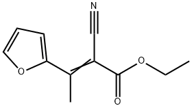 ETHYL 2-CYANO-3-(FUR-2-YL)BUT-2-ENOATE, (CIS + TRANS ISOMERS) 结构式