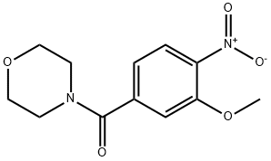 Methanone, (3-methoxy-4-nitrophenyl)-4-morpholinyl- Structure