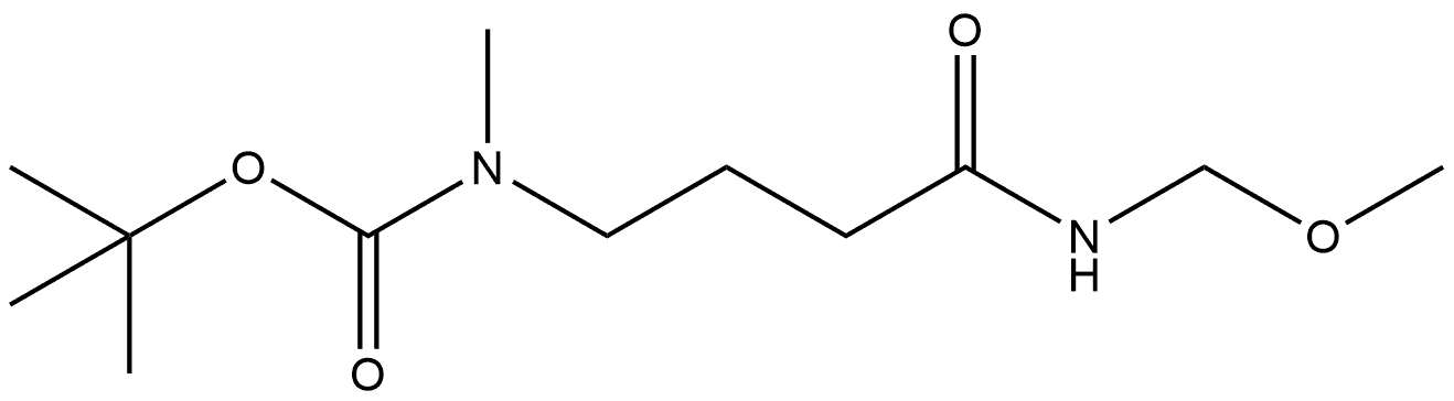 Carbamic acid, N-[4-(methoxymethylamino)-4-oxobutyl]-N-methyl-, 1,1-dimethylethyl ester