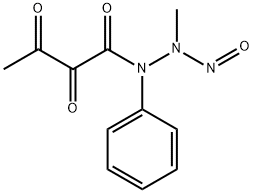 1-diketobutyryl-1-phenyl-2-methyl-2-nitrosohydrazide Structure