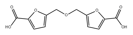 2-Furancarboxylic acid, 5,5'-[oxybis(methylene)]bis- Struktur