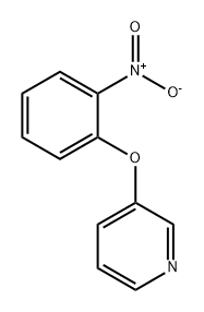 Pyridine, 3-(2-nitrophenoxy)- Structure