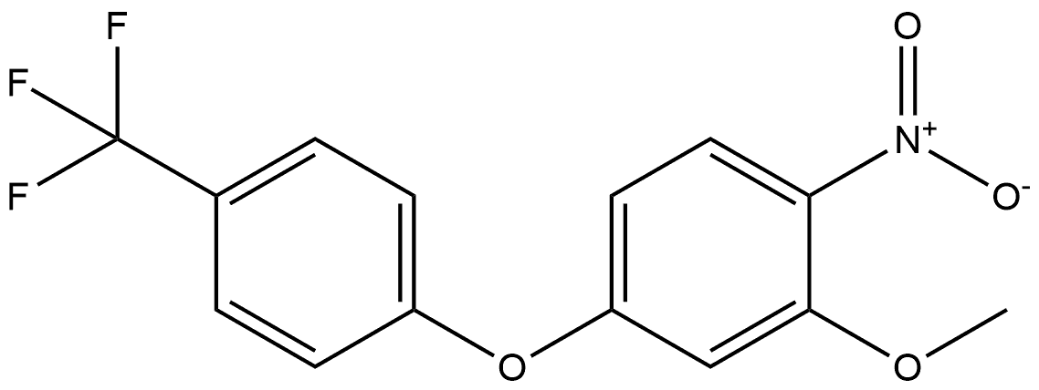 2-methoxy-1-nitro-4-(4-(trifluoromethyl)phenoxy)benzene 结构式