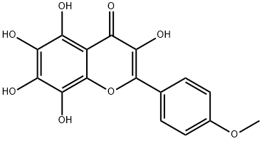 3,5,6,7,8-Pentahydroxy-2-(4-methoxyphenyl)-4H-chromen-4-one Structure