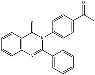 3-(4-Acetylphenyl)-2-phenylquinazolin-4(3H)-one Structure