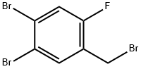 Benzene, 1,2-dibromo-4-(bromomethyl)-5-fluoro-,76283-10-8,结构式