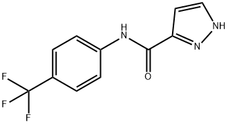 1H-Pyrazole-3-carboxamide,N-[4-(trifluoromethyl)phenyl]-(9CI) Struktur