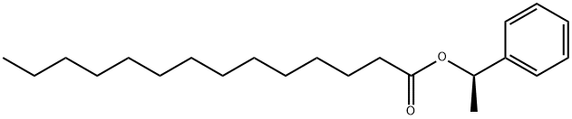 Tetradecanoic acid, (1R)-1-phenylethyl ester Struktur