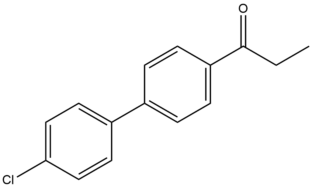 1-(4'-Chloro[1,1'-biphenyl]-4-yl)-1-propanone 化学構造式