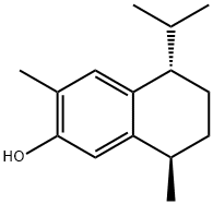 2-Naphthalenol, 5,6,7,8-tetrahydro-3,8-dimethyl-5-(1-methylethyl)-, (5S,8R)- 结构式