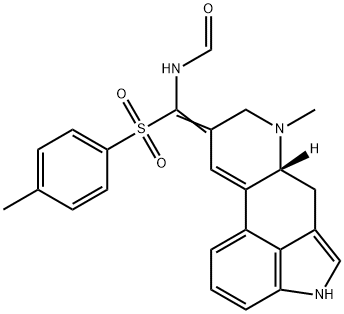 Formamide, N-[(9,10-didehydro-6-methylergolin-8-ylidene)[(4-methylphenyl)sulfonyl]methyl]- Structure