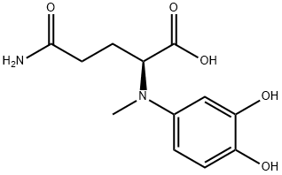 N(2)-methyl-gamma-L-glutaminyl-3,4-dihydroxybenzene Struktur