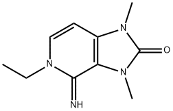 2H-Imidazo[4,5-c]pyridin-2-one,5-ethyl-1,3,4,5-tetrahydro-4-imino-1,3-dimethyl-(9CI) Struktur