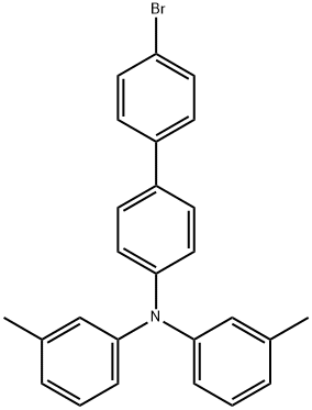 [1,1'-Biphenyl]-4-amine, 4'-bromo-N,N-bis(3-methylphenyl)- Struktur