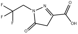 4,5-二氢-5-氧代-1-(2,2,2-三氟乙基)-1H-吡唑-3-羧酸 结构式