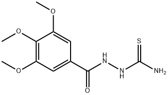 Benzoic acid, 3,4,5-trimethoxy-, 2-(aminothioxomethyl)hydrazide