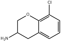 2H-1-Benzopyran-3-amine, 8-chloro-3,4-dihydro- Structure