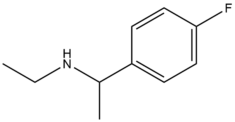 ethyl[1-(4-fluorophenyl)ethyl]amine 化学構造式