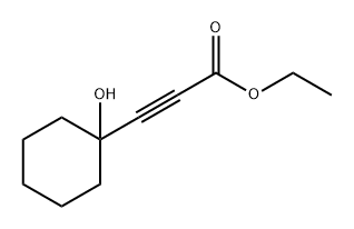 2-Propynoic acid, 3-(1-hydroxycyclohexyl)-, ethyl ester Structure