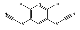 Thiocyanic acid, 2,6-dichloro-3,5-pyridinediyl ester (9CI) Structure