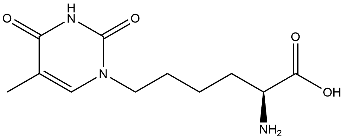 1(2H)-Pyrimidinehexanoic acid, α-amino-3,4-dihydro-5-methyl-2,4-dioxo-, (αS)-