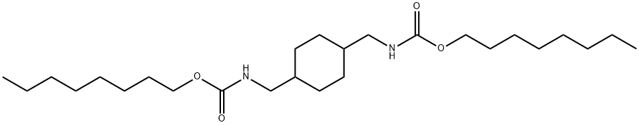 Carbamic acid, [1,4-cyclohexanediylbis(methylene)]bis-, dioctyl ester (9CI),76976-98-2,结构式