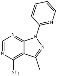 3-Methyl-1-(pyridin-2-yl)-1H-pyrazolo[3,4-d]pyrimidin-4-amine Structure