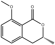 1H-2-Benzopyran-1-one, 3,4-dihydro-8-methoxy-3-methyl-, (3R)- Structure