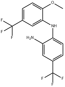 4-(TRIFLUOROMETHYL)-N1-(5-(TRIFLUOROMETHYL)-2-METHOXYPHENYL)BENZENE-1,3-DIAMINE 结构式