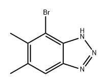 7-溴-5,6-二甲基-1H-苯并[D][1,2,3]三唑, 77065-98-6, 结构式