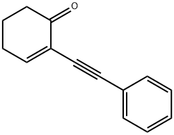 2-Cyclohexen-1-one, 2-(2-phenylethynyl)-,771477-46-4,结构式