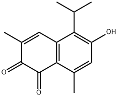 1,2-Naphthalenedione, 6-hydroxy-3,8-dimethyl-5-(1-methylethyl)- Structure