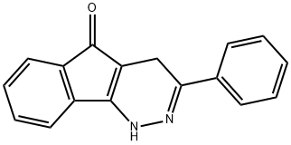 5H-Indeno[1,2-c]pyridazin-5-one, 1,4-dihydro-3-phenyl- 化学構造式