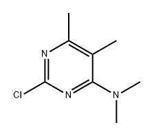 4-Pyrimidinamine, 2-chloro-N,N,5,6-tetramethyl- Struktur