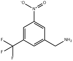 Benzenemethanamine, 3-nitro-5-(trifluoromethyl)- Struktur