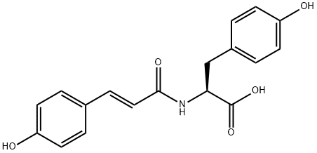 N-反式-对香豆酰酪胺, 77201-66-2, 结构式