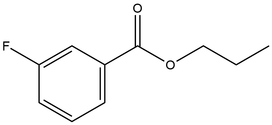 3-氟苯甲酸丙酯 结构式