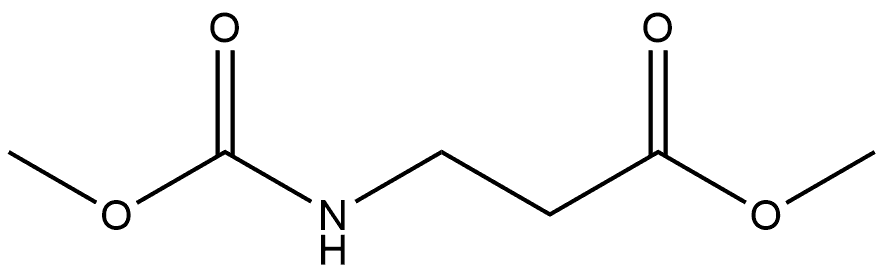 β-Alanine, N-(methoxycarbonyl)-, methyl ester Struktur