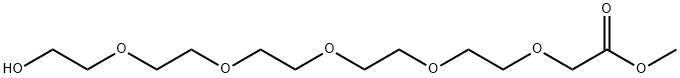 3,6,9,12,15-Pentaoxaheptadecanoic acid, 17-hydroxy-, methyl ester,77303-65-2,结构式