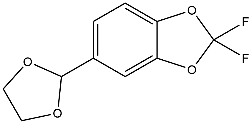 5-(1,3-Dioxolan-2-yl)-2,2-difluoro-1,3-benzodioxole,773092-93-6,结构式