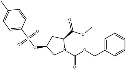 1,2-Pyrrolidinedicarboxylic acid, 4-[[(4-methylphenyl)sulfonyl]oxy]-, 2-methyl 1-(phenylmethyl) ester, (2S,4S)-