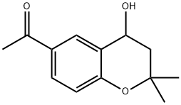 Ethanone, 1-(3,4-dihydro-4-hydroxy-2,2-dimethyl-2H-1-benzopyran-6-yl)-,77346-67-9,结构式