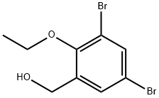 Benzenemethanol, 3,5-dibromo-2-ethoxy- Structure