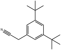 Benzeneacetonitrile, 3,5-bis(1,1-dimethylethyl)- Structure