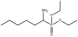 Phosphonic acid, P-(1-aminohexyl)-, diethyl ester 化学構造式