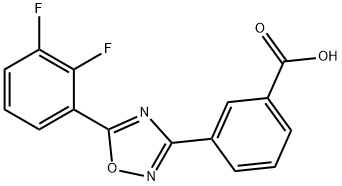 Benzoic acid, 3-[5-(2,3-difluorophenyl)-1,2,4-oxadiazol-3-yl]- Structure