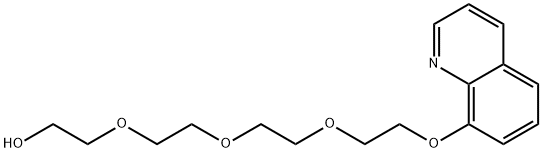 2-(2-(2-(2-(Quinolin-8-yloxy)ethoxy)ethoxy)ethoxy)ethanol 化学構造式