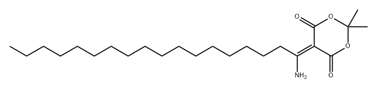 1,3-Dioxane-4,6-dione, 5-(1-aminooctadecylidene)-2,2-dimethyl- Structure