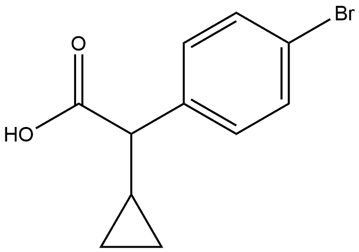 2-(4-bromophenyl)-2-cyclopropylacetic acid Structure